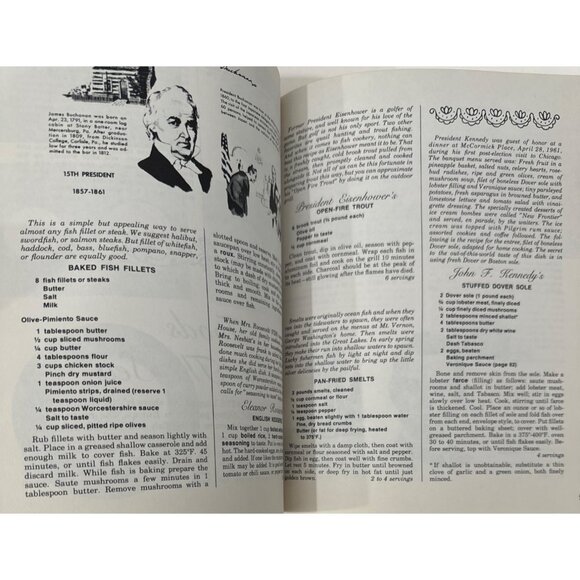The President's Own White House Cookbook SC 1968 American Recipes Illust Vintage - Picture 9 of 13